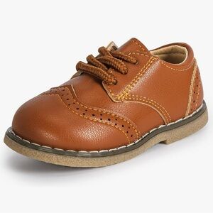Classic Brown Kids Oxford Shoes